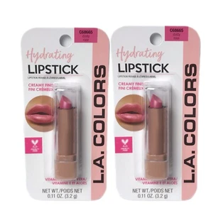LA Colors C68665 Dusty Rose Creamy Finish Hydrating Lipstick - Lot of 2 - Picture 1 of 2