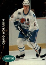 1991-92 Parkhurst Nordiques Hockey Card #369 Craig Wolanin