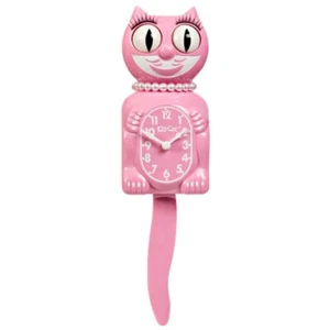 Limited Edition Pink Satin Lady Kit Cat Klock Kat Clock FREE US SHIPPING - Picture 1 of 5