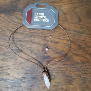 Collar de cristal blanco Kyber de Disney World Star Wars Galaxy's Edge Dok-Ondar's - Imagen 1 de 2