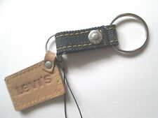 KEY RING FOB DENIM LEATHER LEVI'S KEY RING HOLDER LEATHER TAB (=)