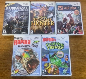 Nintendo Wii Spiele Konvolut - Jagd- und Angelspiele - 5 Spiele - Bild 1 von 4