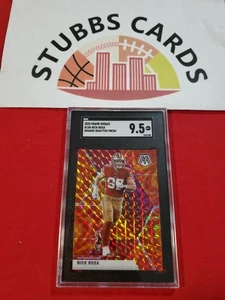 Nick Bosa 2020 Panini Mosaic Orange Reactive Prizm San Francisco 49ers SGC 9.5 - Picture 1 of 2