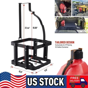 5 Gallon Liquid Container Holder Mount Black Mounting Bracket For VP Racing Can - Picture 1 of 9