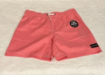 Bañador Hurley Niño Mediano Secado Rápido con Elastizado Bidireccional Rosa Nuevo Con Etiquetas Foto 1 de 3