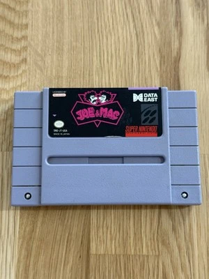 Joe & Mac (Super Nintendo SNES 1992) Cartridge Only *TESTED* - Image 1 of 4