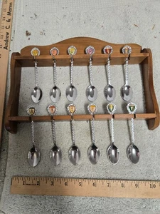 cucharas mensuales vintage con estante, hechas en Japón, cuchara de cada mes regalo - Imagen 1 de 3