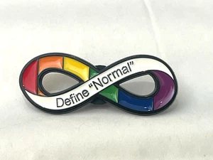Insignia prendedor "definir normal" conciencia autismo neurodiversidad - Imagen 1 de 1