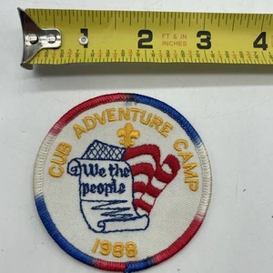 Vintage 1988 Boy Scout Pony Express Council Patch Cub Adventure Day 3” Round - Picture 1 of 4