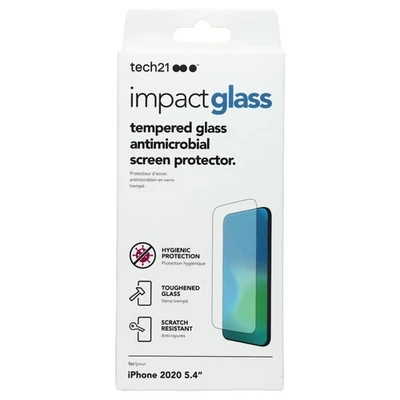 Tech21 Impact Glass Screen Protector for Apple iPhone 12 Mini - Clear - Image 1 of 2