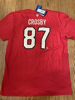 Camiseta CANADÁ 4 Nations masculina fanáticos por hóquei Sidney Crosby #87 tamanho GG nova com etiquetas - Imagem 1 de 4