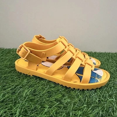 Mini Melissa Disney Mickey Mouse Amigos Pato Donald Niñas 12 Sandalias Amarillas Foto 1 de 4