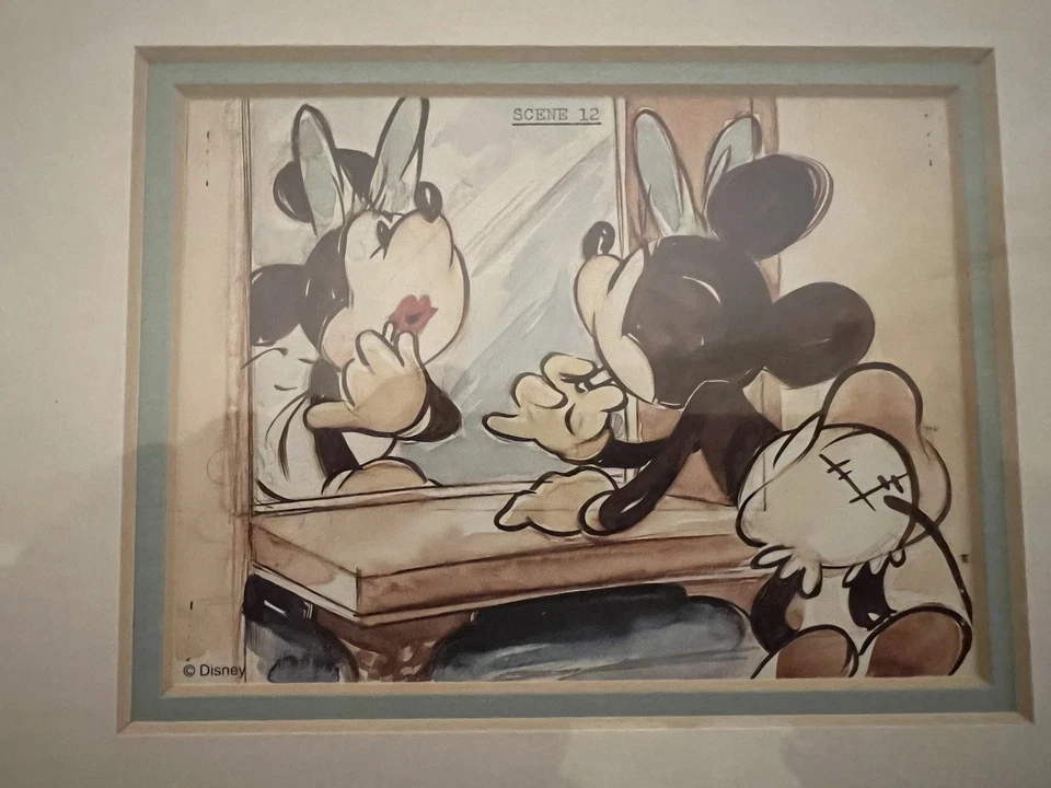 Mickey's Surprise Party 1939 Walt Disney The Art Group Minnie Mouse Scene 12 - Image 1 of 4