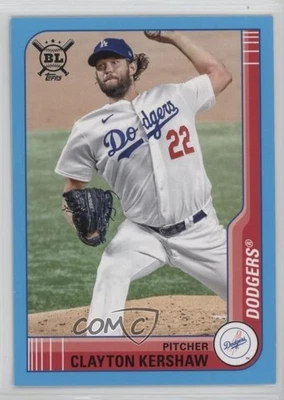 2021 Topps Big League Veterans & Rookies Electric Blue Clayton Kershaw #37 - Image 1 of 2