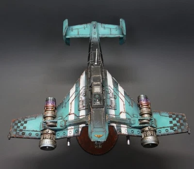 Warhammer 40K Astra Militarum Imperial Navy Avenger StrikeFighter profissional pintado - Imagem 1 de 4