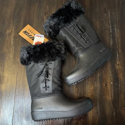 Baffin Women's Size 10 Insulated Fur Trim Winter Snow  Rain Boot NEW - Image 1 of 4