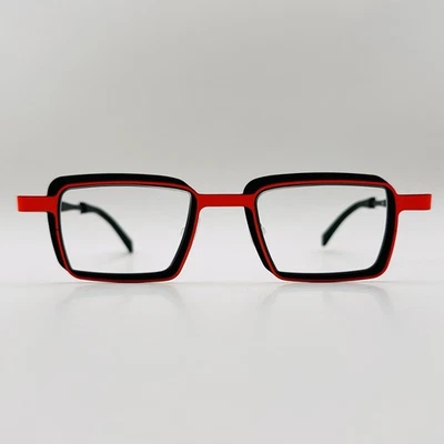 Theo Anteojos Para Mujer Y Hombre Cuadrado Naranja Negro EYE TESTIGO YC Bélgica NUEVO Foto 1 de 4