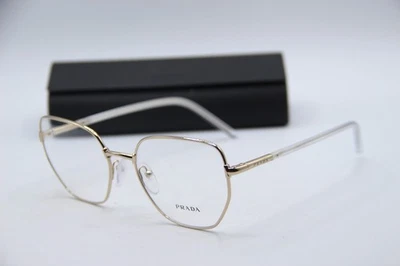 NUEVAS GAFAS PRADA VPR 60W ZVN-1O1 DORADAS AUTÉNTICAS DE DISEÑO CON ESTUCHE 53-18 Foto 1 de 4