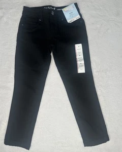 Cat & Jack Mid Rise schwarze Skinny Jeans Mädchen Kinder Größe 4 verstellbarer Bund - Bild 1 von 12