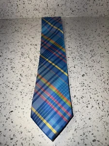 IZOD Men's 100% Silk Neck Tie ~ Multicolored~ Plaids & Checks ~ - Picture 1 of 4