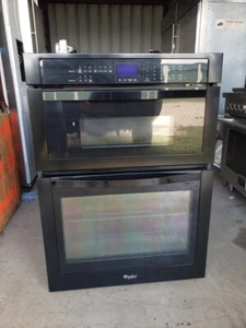 Whirlpool 30" oven microwave combination WOC54EC0AB with parts warranty - Picture 1 of 2