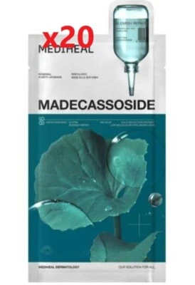 [MEDIHEAL] 20EA Madecassoside Essential Mask  K-Beauty - Image 1 of 4