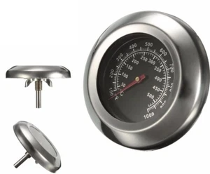 Termometro per Barbecue Affumicatore Forno Grill 50-550 Gradi Nero Inox - Foto 1 di 1