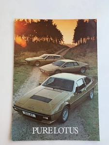 Lotus leaflet Lotus Esprit Eclat Elite sales brochure Lotus series 2.2 Range - Bild 1 von 4