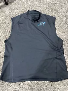 Nike carolina panthers dri fit on field cut off shirt Size 4XL - Picture 1 of 4