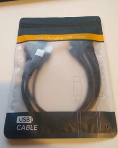 5 Pack - 1 Foot Short USB to USB C Cable Type-C Fast Charging Cable - Picture 1 of 4