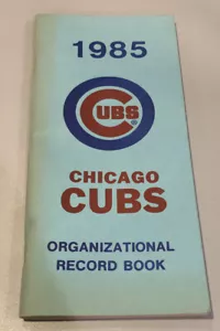 1985 Chicago Cubs Baseball Organizational Record Book - Picture 1 of 2