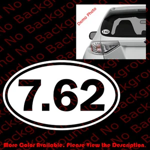 7.62 AK47 AK-47 Ammo Oval Die Cut Vinyl Decal/2nd Amendment 2A FA017 - Picture 1 of 9