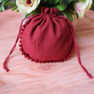 500 PCS Cotton Drawstring Maroon Personalized Jewelry Packaging Bag Pouches 4x4"