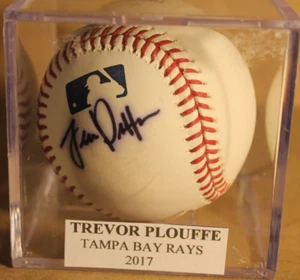 PLOUFFE, TREVOR 2017 TAMPA BAY RAYS BASEBALL FIRMATO - Foto 1 di 2