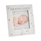 Baby Photo Frame Grandchild White Resin Starry Night Grandparents Gift 4 X 4"