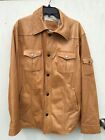 Men's Vintage Murano Tan Lambskin Leather Coat Gently Used Super Soft
