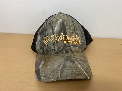 Sombrero de Camionero Columbia PHG Distressed Flexfit Unisex Talla L/X Camuflaje Marrón Malla Espalda Foto 1 de 4