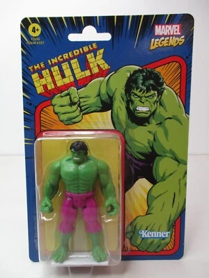 HASBRO MARVEL LEGENDS 3 3/4" RETRO COLLECTION INCREDIBLE HULK ACTION FIGURE NEW - Image 1 of 4