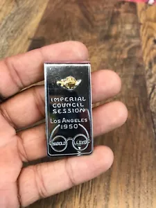 1950's - IMPERIAL COUNCIL SESSION L.A. HAROLD LLOYD MASONIC MONEY SHRINKERS CLIP - Picture 1 of 10