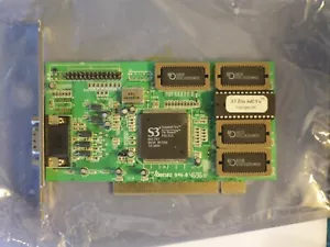 S3 TrioUV+ 86C767 2MB PCI VGA Video VGA graphics Card for DOS - Picture 1 of 3