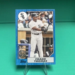 2022 Topps Frank Thomas Blue Border 1987 35th Anniversary White Sox T87-7 - Picture 1 of 2