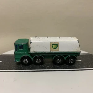 Matchbox Lesney Superfast No. 32 BP Tanker Ergomatic Cab Leyland Green/White VTG - Picture 1 of 22