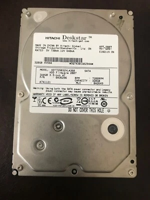 Hitachi Deskstar HDT725032VLA360 320GB SATA Desktop Hard Drive- 0A36296 - Image 1 of 3