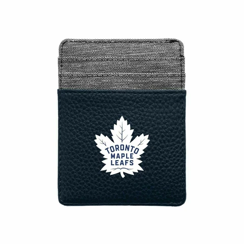 NEW! TORONTO MAPLE LEAFS PEBBLE FRONT POCKET WALLET THIN/FLAT LICENSED Cover