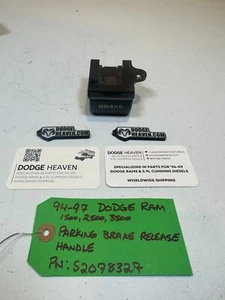 OEM 1994-1997 Dodge Ram Parking Brake Emergency Brake Release Handle 52078327 - Picture 1 of 7
