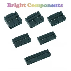 IDC Ribbon Connector Plug - 2.54mm - 10,14,16,20,26,34,40 Way - UK Seller - Picture 1 of 8