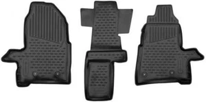 3D Rubber Floor Mats Suits Ford Transit Custom LWB Minivan 2012-2017 3 piece EXP - Picture 1 of 4