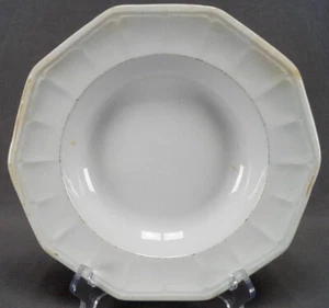 Jacob Furnival Gothic Victorian White Ironstone Deep Plate Circa 1845 - 1870 - Picture 1 of 10