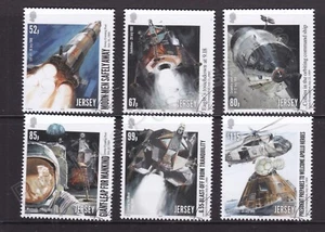 JERSEY SG 2383-2388 2019 USED CTO STAMP SET 1ST MANNED MOON LUNAR LANDING 50TH - Picture 1 of 1