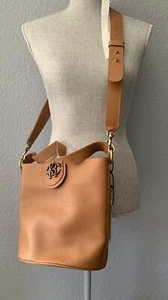 NWT! đŸ”¥Roberto Cavalli Shoulder Brown Leather Handbag Made In Italy Orig $1200 - Picture 1 of 19